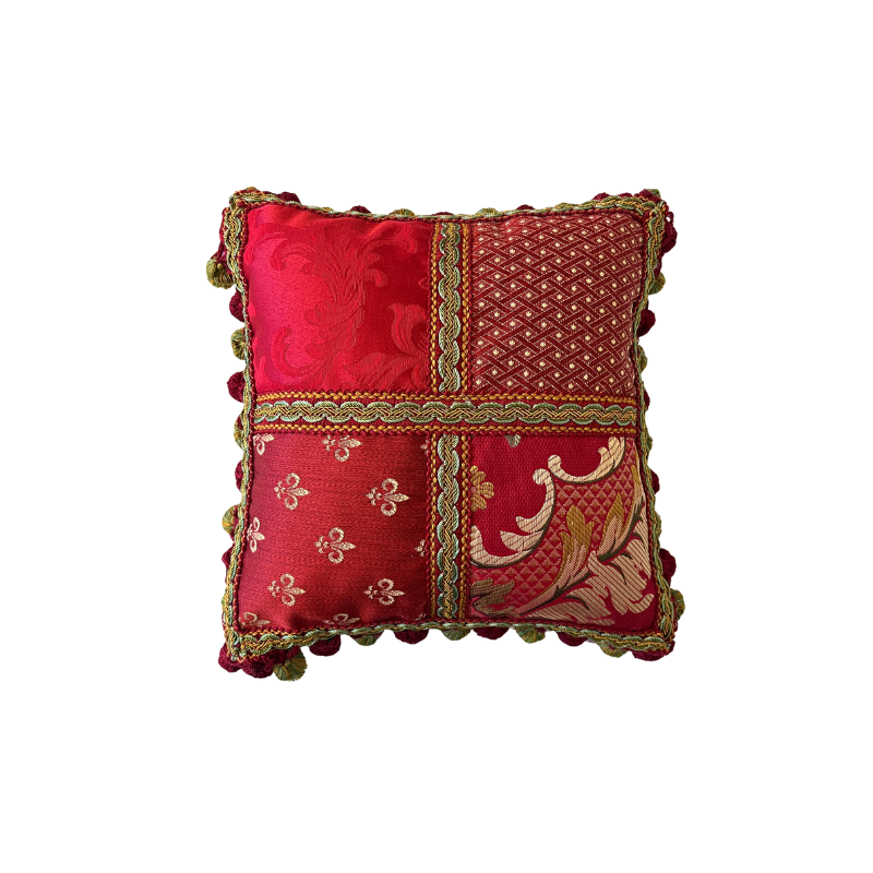 patchwork rosso verde 30x30 1