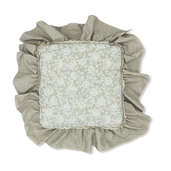 CUSCINO QUADRATO ROSE BEIGE GALA GRANDE TINTA UNITA