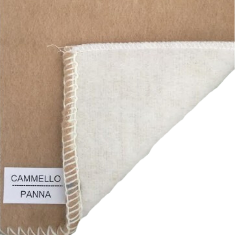 fireproof double face cammello panna