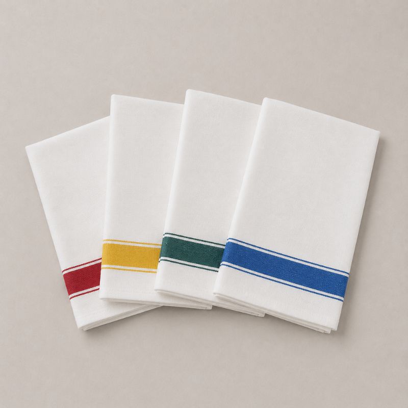 Set Da 6 Pezzi Strofinaccio In Cotone Torcione