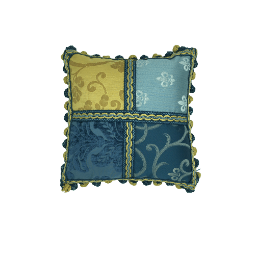 Cuscini decorativi/rivestimenti fatti a mano in tessuti di raso Kibale  ruggine blu oro verde 40,6 x 40,6 cm 25,4 x 25,4 cm altre misure  disponibili Made in UK -  Italia