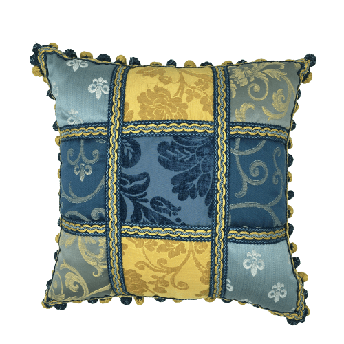 PATCHWORK BLUE 50X50