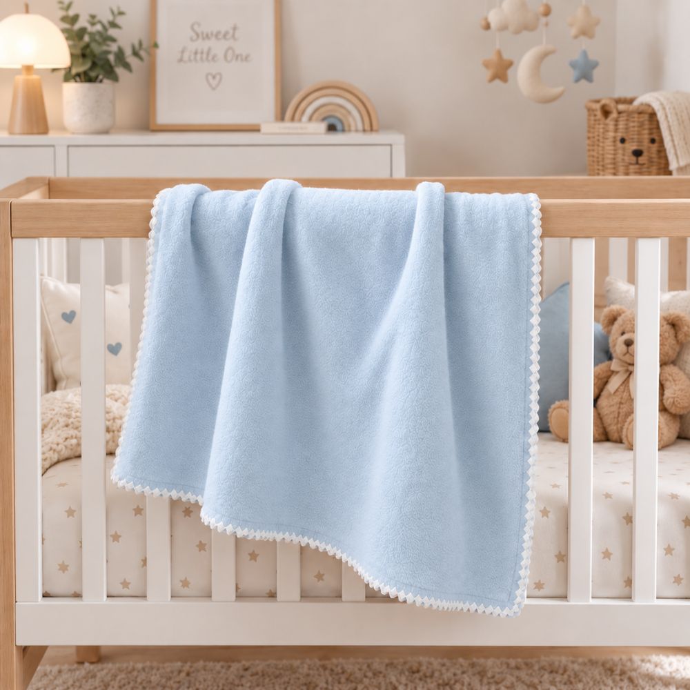 Coperta Per Lettino In Pile Maryplaid Raffinato 6M63254 - immagine 3