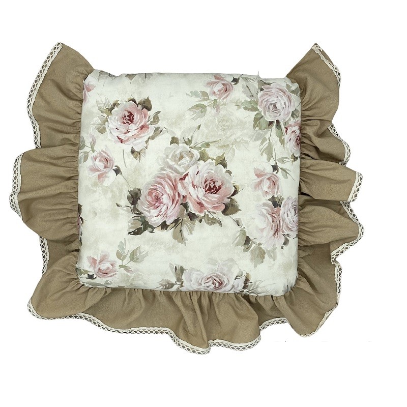 CUSCINO PEONIE BALZA TORTORA