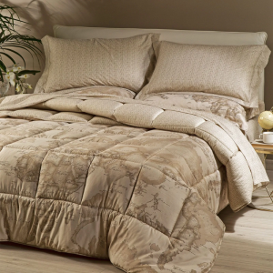 Piumino Matrimoniale Manterol Doko 065 Sherpa: Trapunta Termica In Pile E Velluto Con 2 Federe | Letto 180 Cm
