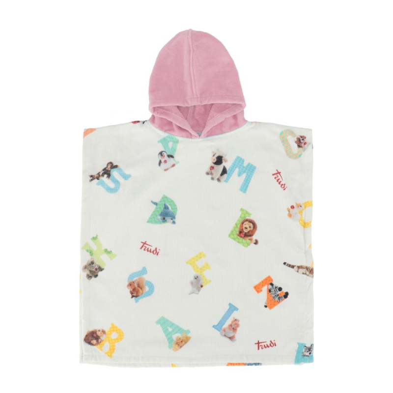 trudi alafbeto poncho rosa chiaro