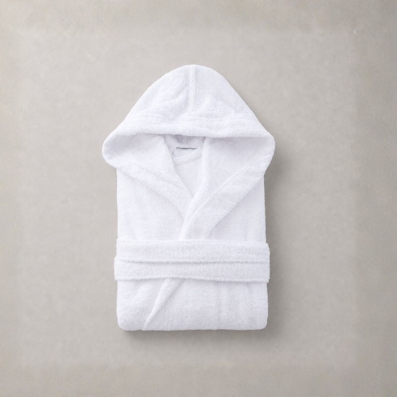 Accappatoio Con Cappuccio Velour Bianco 400 Gr