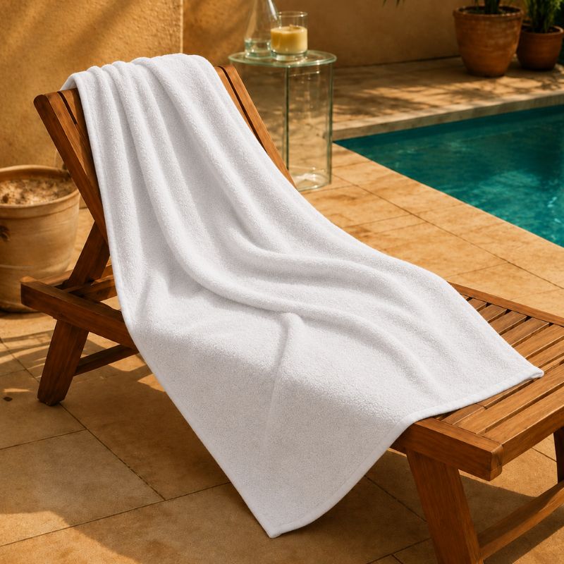 Telo Bianco Villaggio 450 Gr - immagine 4