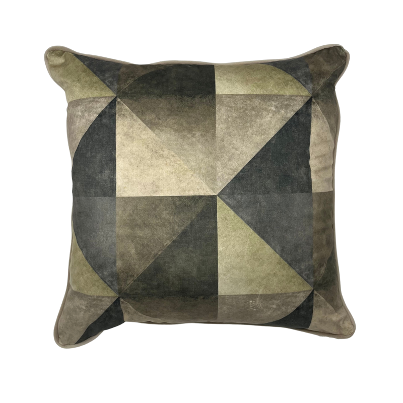 cuscino arredo rombo verde