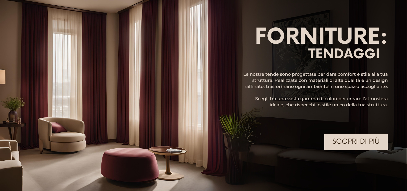 banner forniture generico tende