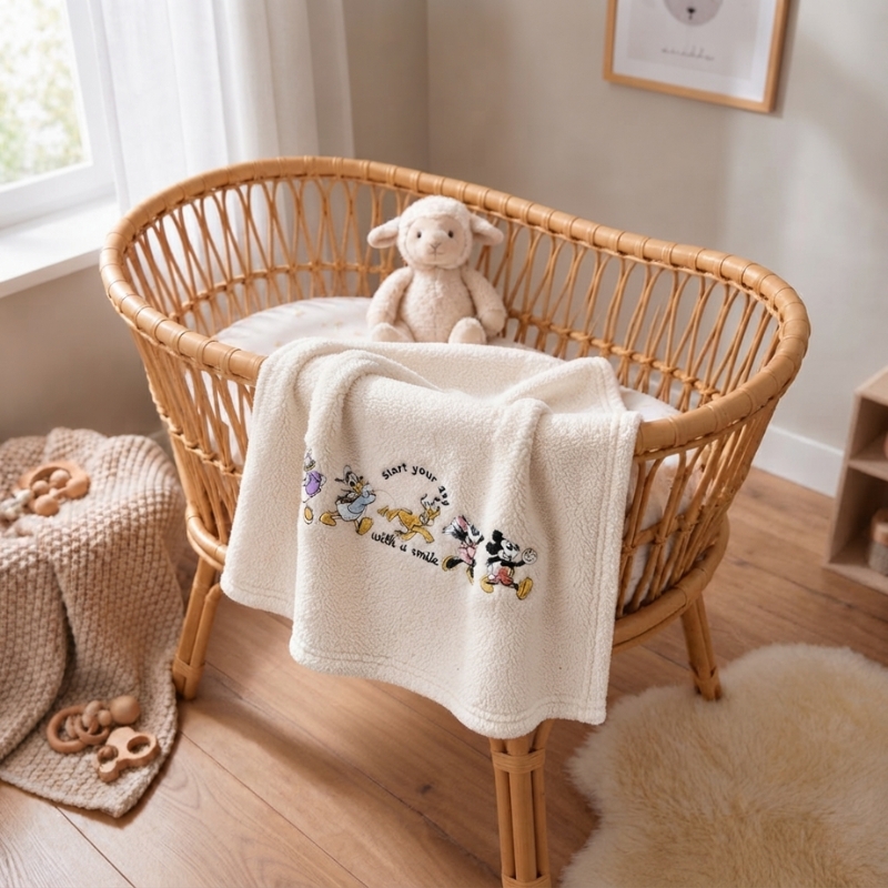 Coperta Carrozzina Effetto Peluche Maryplaid Smile 6B25600