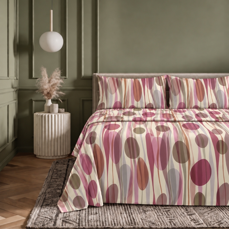 Completo Lenzuola Matrimoniale Tag House Oval