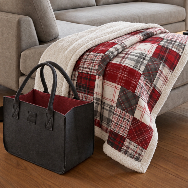 Plaid Con Borsa In Feltro Patagonia