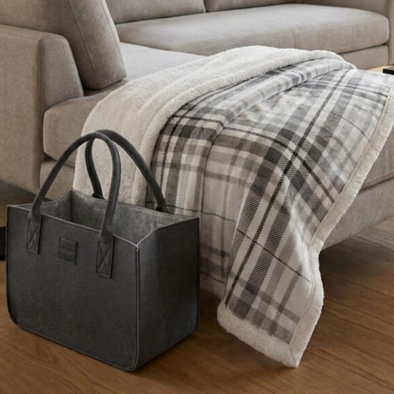 Plaid Con Borsa Di Feltro Scotland