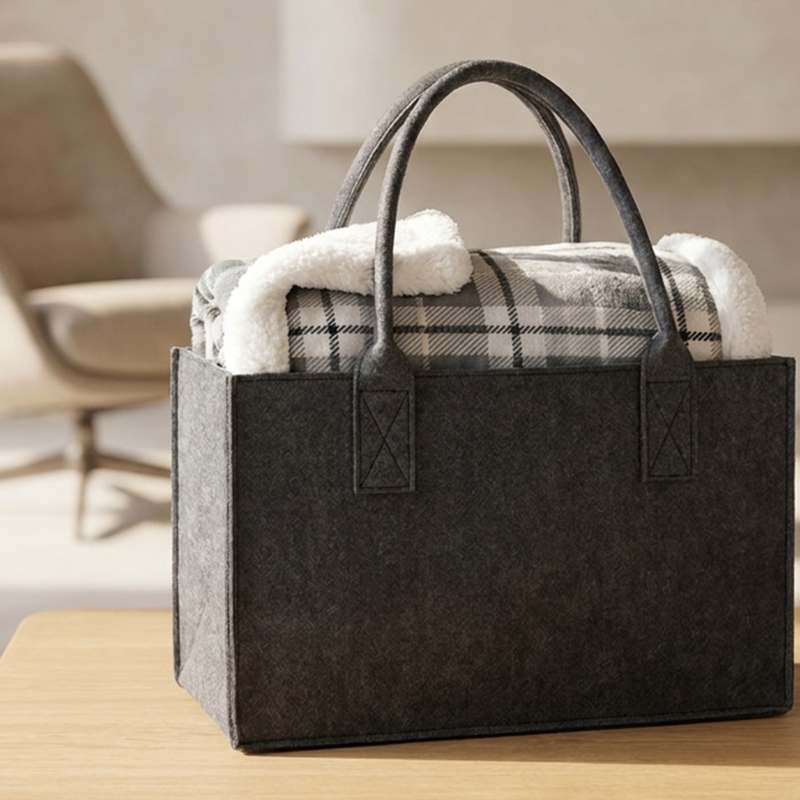 Plaid Con Borsa Di Feltro Scotland - immagine 3