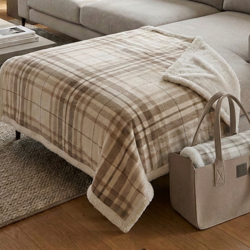 Plaid Con Borsa Di Feltro Scotland - immagine 5