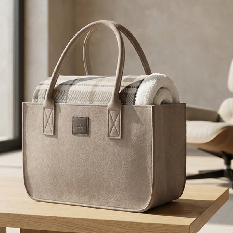 Plaid Con Borsa Di Feltro Scotland - immagine 7