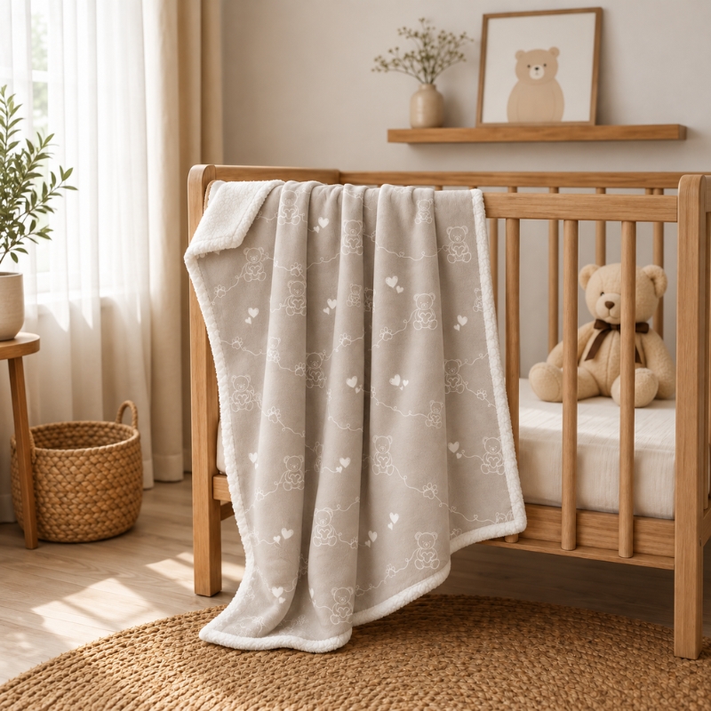 Plaid Agnellato Per Bambini Dreaming Bear