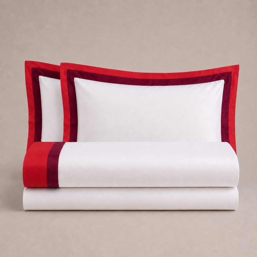 Completo Lenzuola In Cotone Con Balza Louisiana - immagine 18