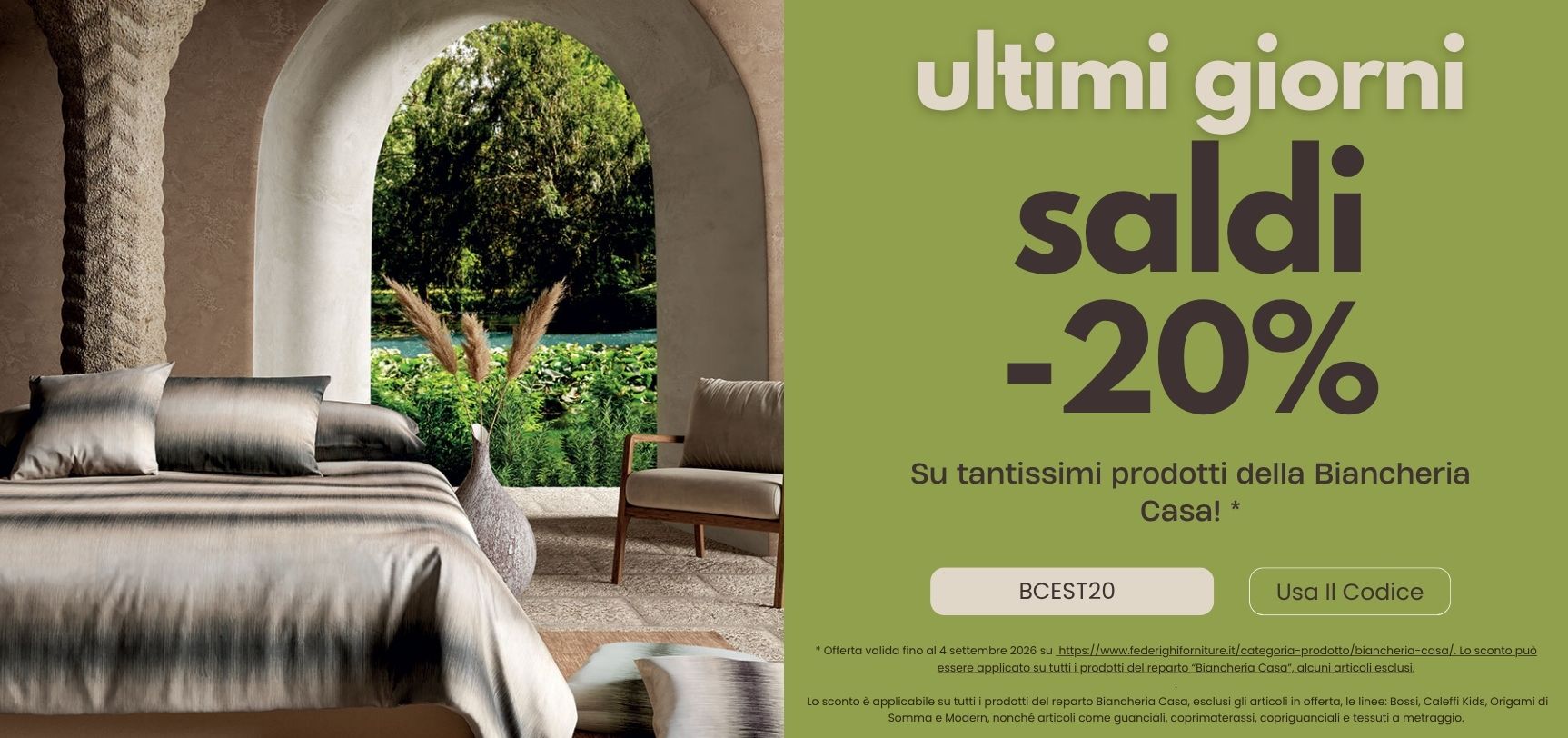 ultimi giorni bcasa saldi 2026